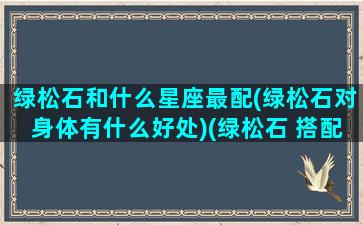 绿松石和什么星座最配(绿松石对身体有什么好处)(绿松石 搭配)